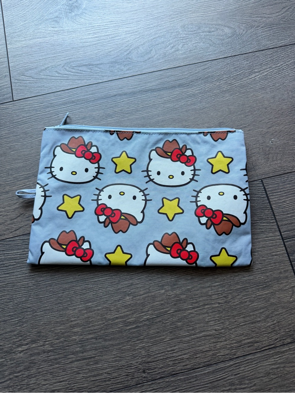 baggu large flat pouch - hello kitty western